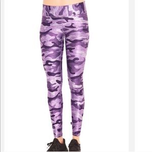 Terez violet camo tall band leggings